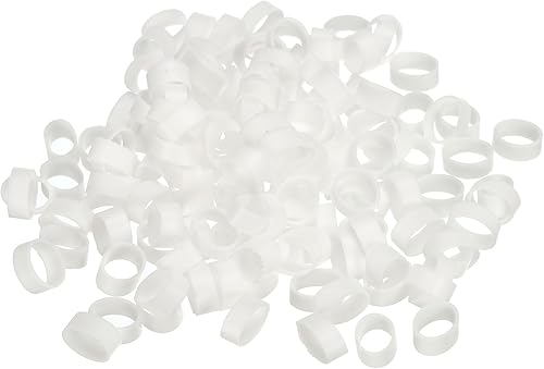 Vista 12 de PATIKIL Bandas de goma de silicona, 200 piezas antideslizantes de 1 pulgada, color negro plano para envolver cables, envolturas de bolsas, arte