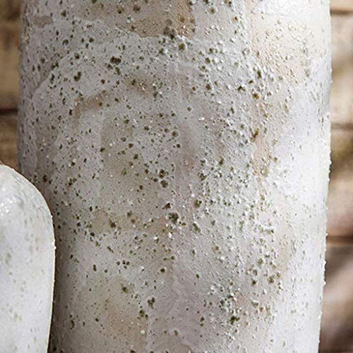 Vase en céramique blanc et or pour fleur et décoration de bureau - 7
