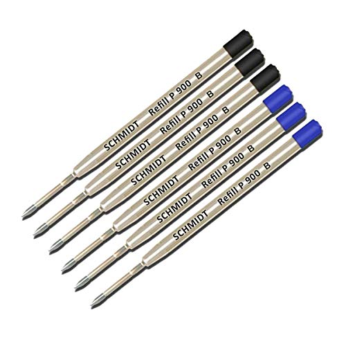 Lanier �R���{�p�b�N - 6�p�b�N - Schmidt P900 B �p�[�J�[�X�^�C�� �{�[���y�� �ւ��c �u���b�N/�u���[�C���N ���� (1.0mm)