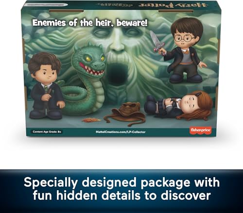 Little People Collector Harry Potter and The Chamber of Secrets Movie Special Edition Set for Adults & Fans, 4 Figures in Display Package - Thumbnail 5