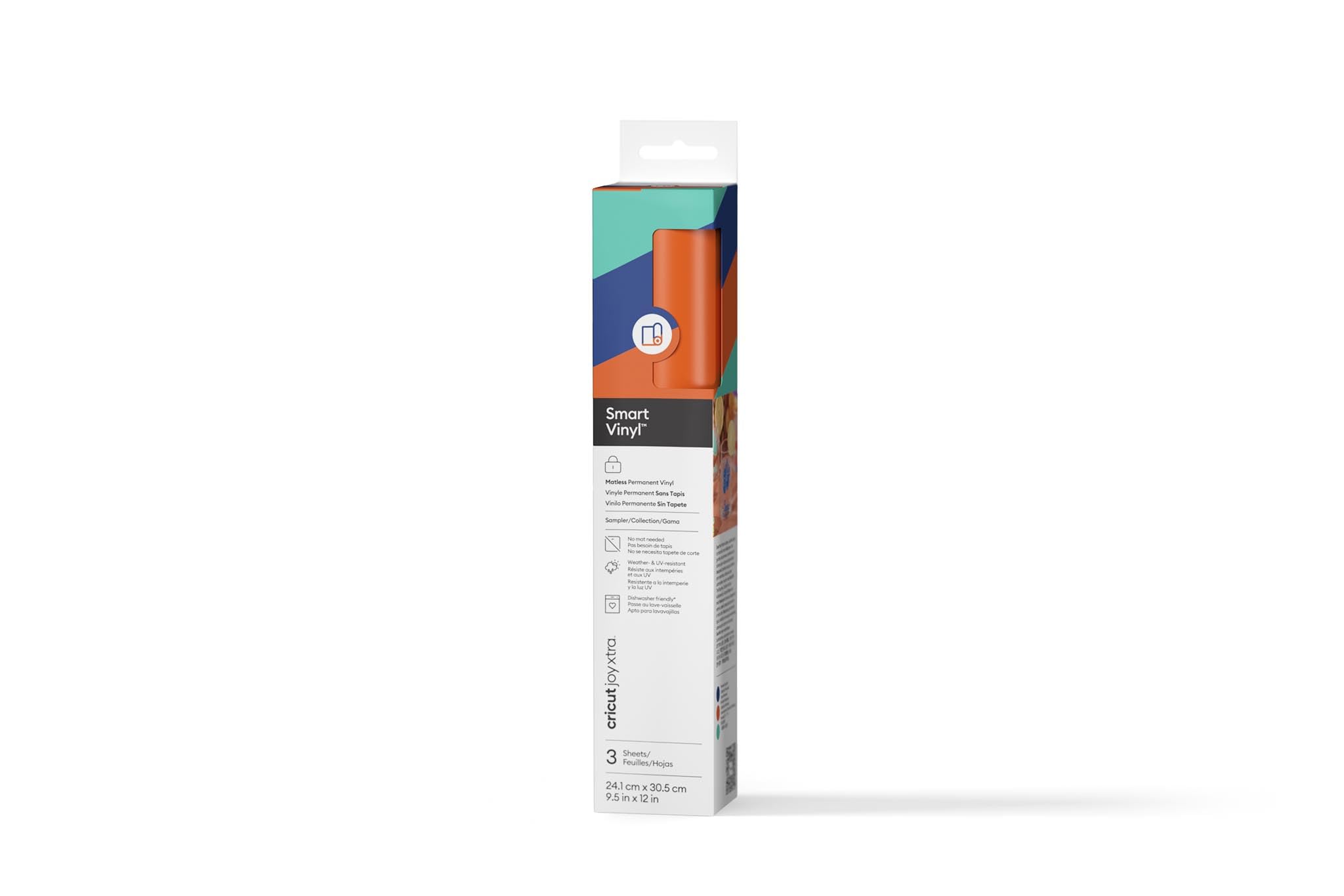 Cricut Smart Vinyl - Joy Xtra permanente de vinilo (24,​1 x 30,​5 cm, 3 hojas)