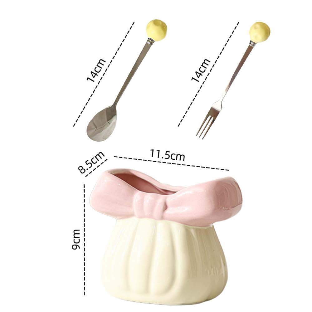 (6 Stück) Edelstahl Obstgabel Set Vorratsglas Haushalt Dessert