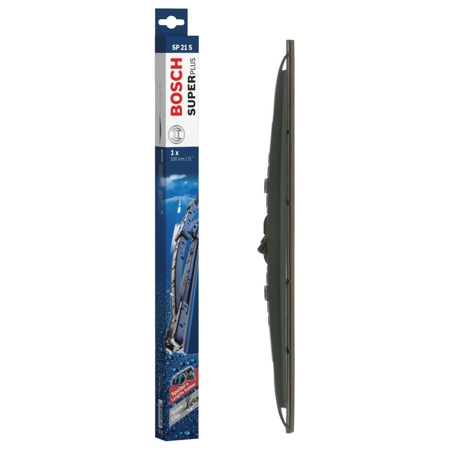 Bosch Twin 530 Tergicristalli Anteriore - Set Per Parabrezza, 530mm/530mm, Tecnologia Aerotwin - Foto 2