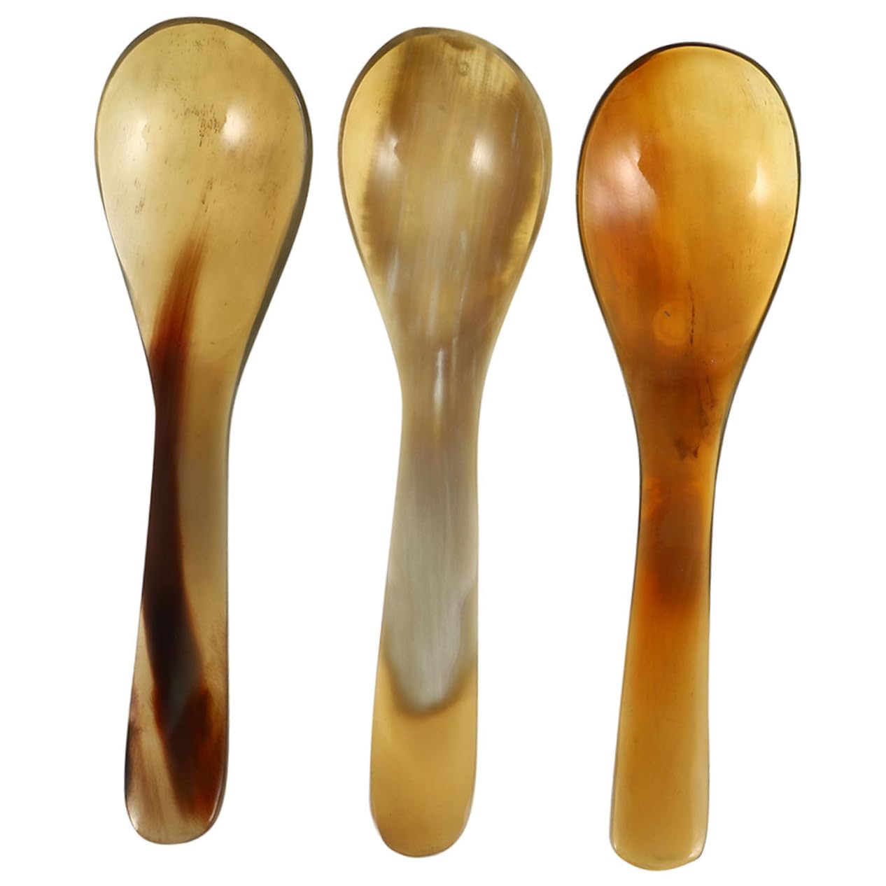 UPKOCH 15piezas Cucharas De Café De Cuerno Natural De Cucharas De Postre Decorativas Utensilios De Cocina Duraderos y Elegantes Para Servir Café y Pasteles