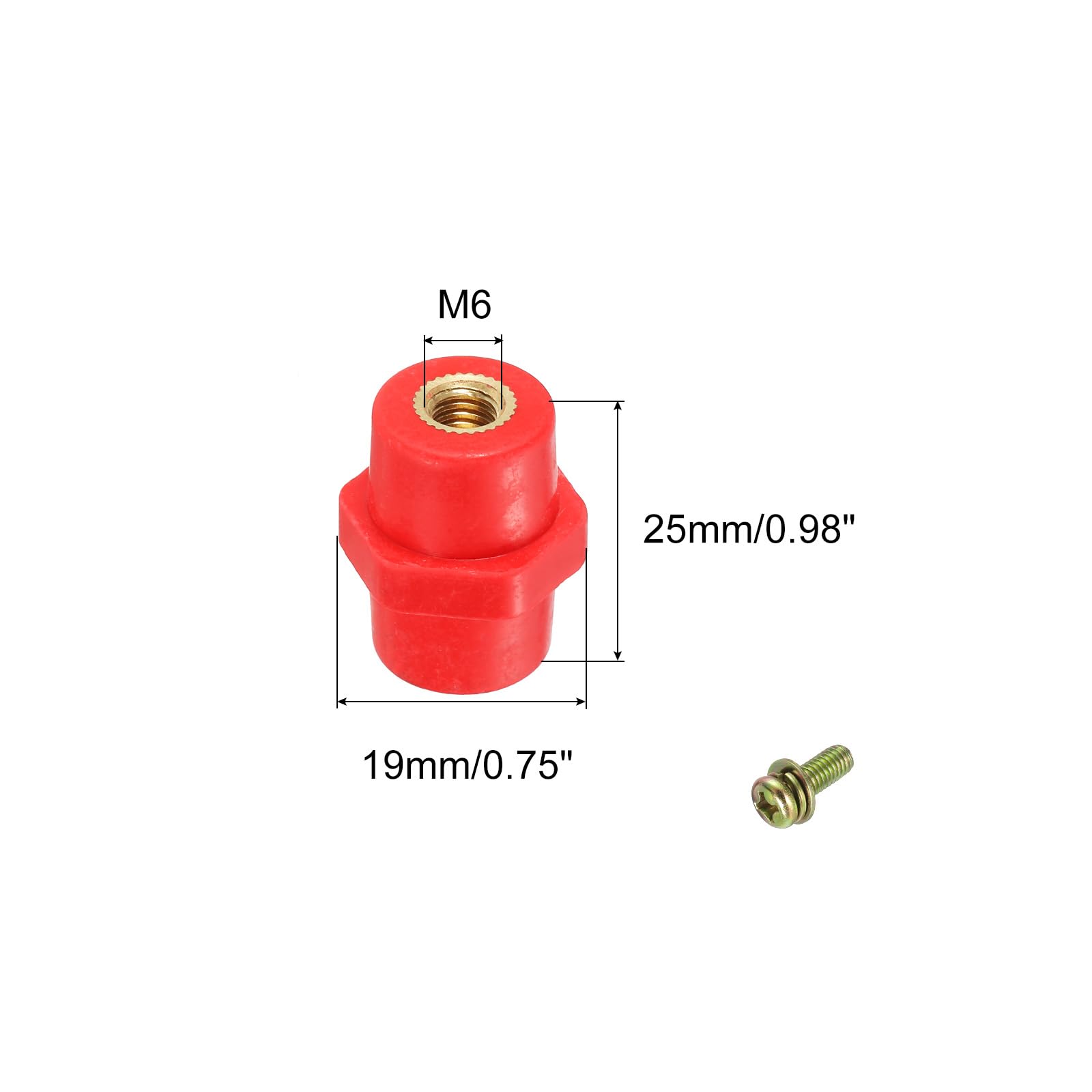 8x Isolator SM25 – Hochfeste Polyester-Abstandsbolzen, 19x25 Mm Für Elektronik & Maschinenbau