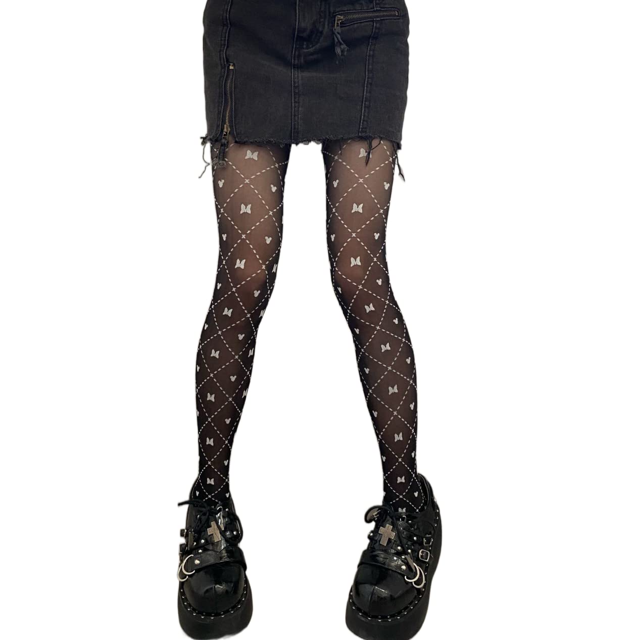 Sahabowi Women's Sheer Tights, High Waist Pantyhose, Vintage Control Top Stockings,Shaping Pantyhose Slimming Butt Lifting