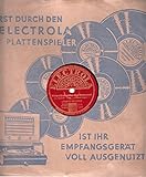  Melchior, Lauritz / Winterstürme wichen dem Wonnemond / Firmen Loch Hülle / Electrola 1227 / 10 Zoll Schellack Schallplatte /