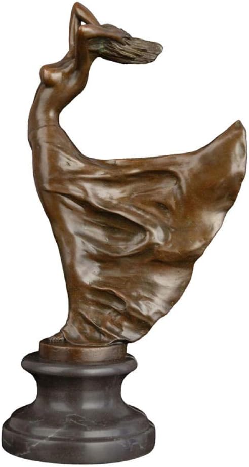 Sculpture Appreciation Bust Statue Female Metal Art Figurine for Decoration