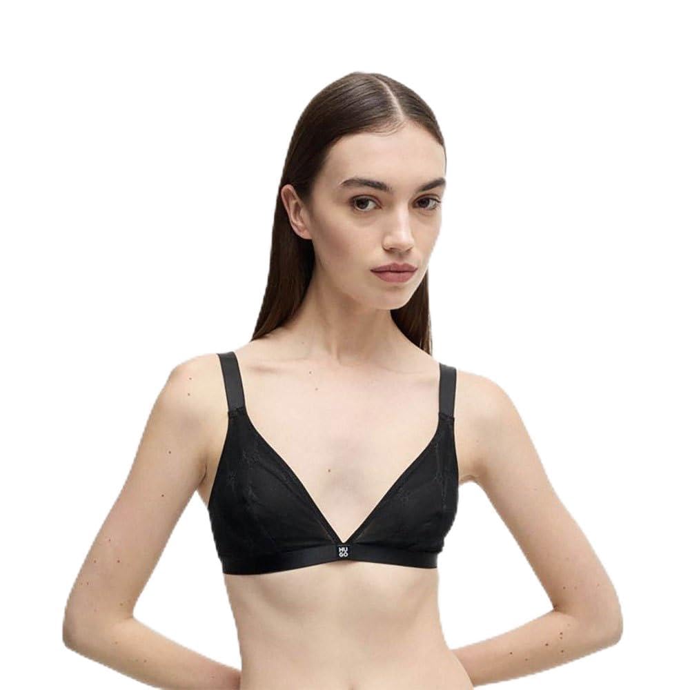 HUGO Women's Triangle Sporty LACE Triangle, Black1,
