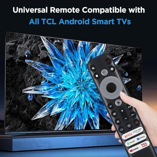 Image of K2ORA Remote Compatible for TCL & iFFALCON Android Smart TV - Replacement for LED, QLED, 4K UHD & Mini LED TVs | Voice Control with Google Assistant | Bluetooth | 6 OTT Hotkeys | Pairing Required