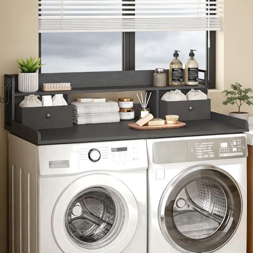 STHYTON 2-Tier Washer Dryer Countertop with 2 Drawers &...