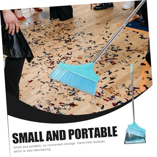 NOLITOY Edelstahl Kehrblech mit Ergonomischem Handfeger Set Robustes Haushalts Besen Kehrschaufel Set Leicht und Komfortabel für Innen Außenreinigung Geeignet für Zuhause und Werkstatt – Bild 4