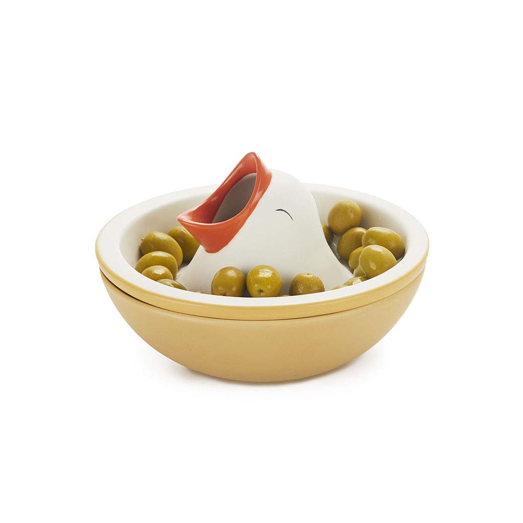 Balvi Bol apéritif Hungry Bird avec compartiment pour coques noix