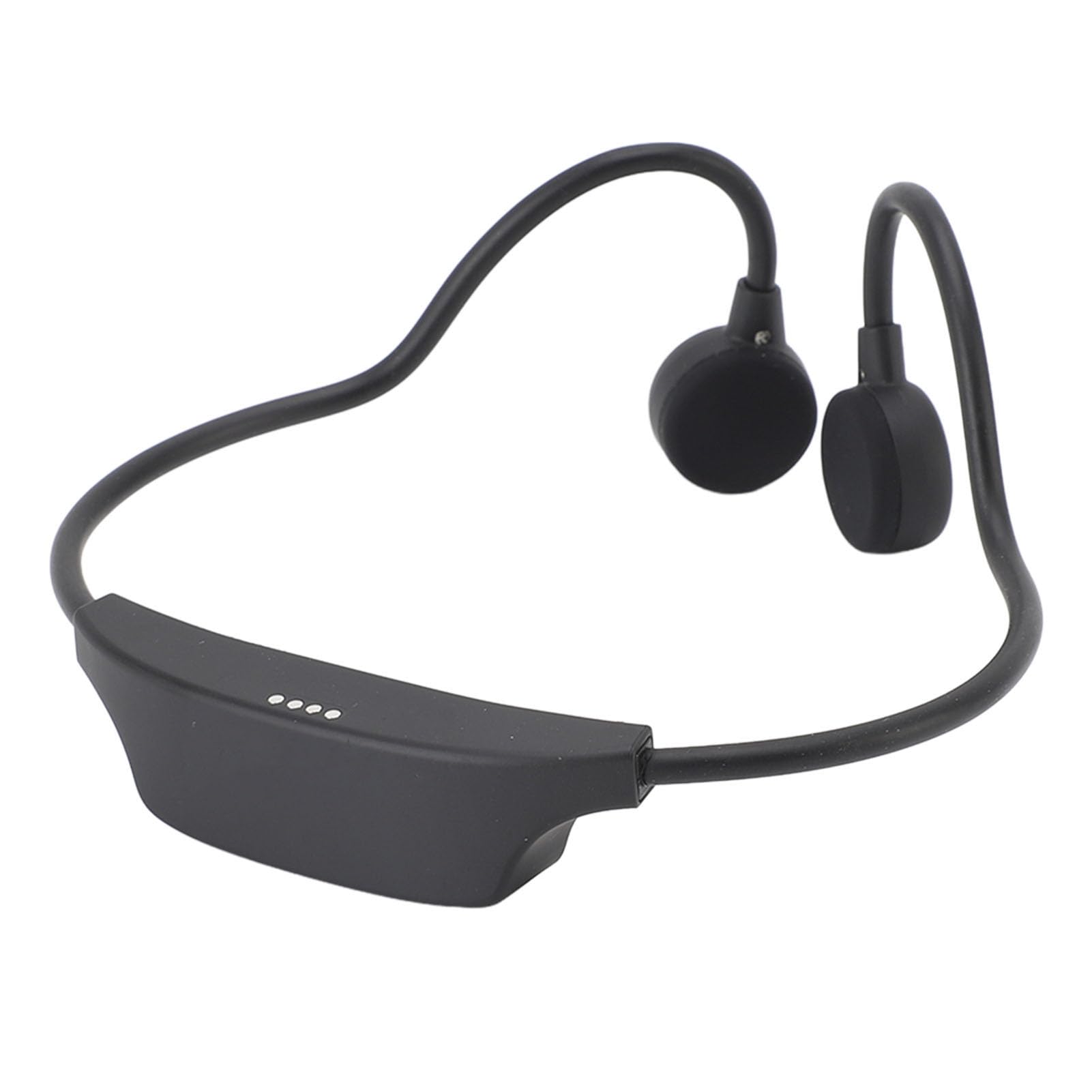 Tosuny Cuffie a Conduzione Ossea per Nuoto IPX8 |Auricolari Wireless Bluetooth 5.3 da 16 GB con Lettore MP3 per la Corsa in Bicicletta (BLACK)