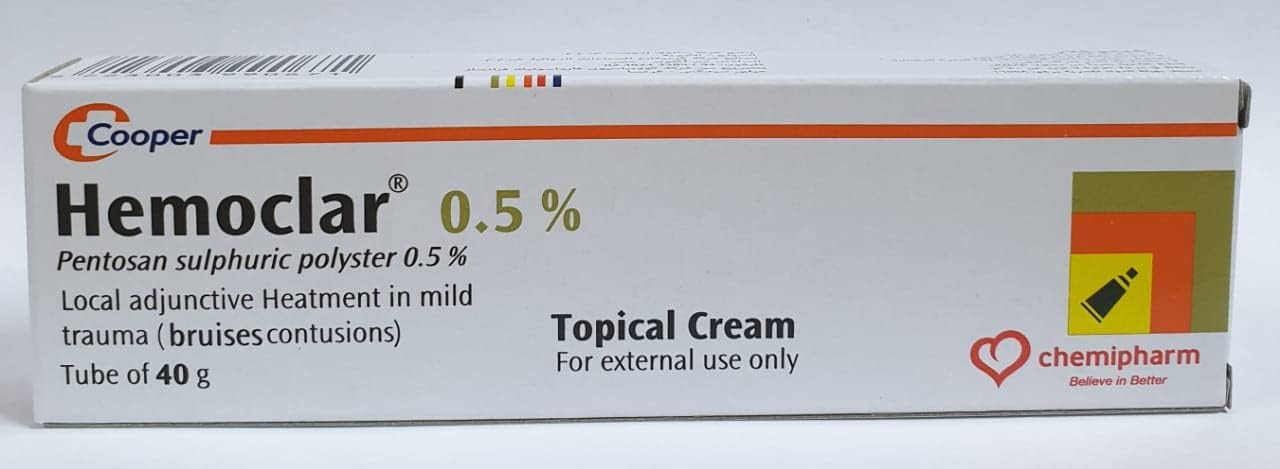 Hemoclar Bruises, Trauma and Hematoma cream 40 Grams