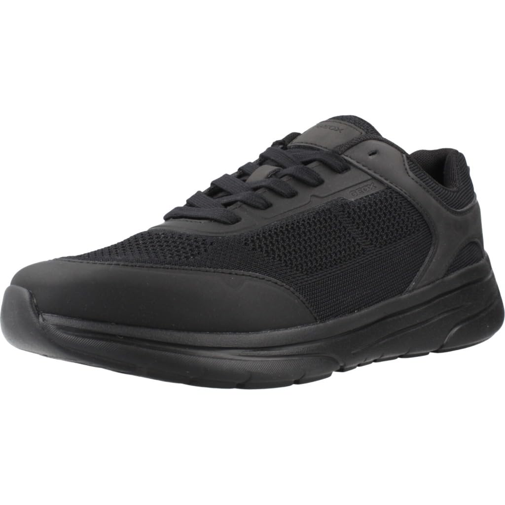 Geox Men's U KLAIVER B Sneaker, Black, 7 UK
