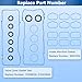 5184596AE Valve Cover Gasket Set kit & MS97204 Intake Manifold Gasket for Dodge Ram Jeep Chrysler Challenger Charger Journey Durango Wrangler Town and Country 200 300 1500 Grand Caravan Cherokee