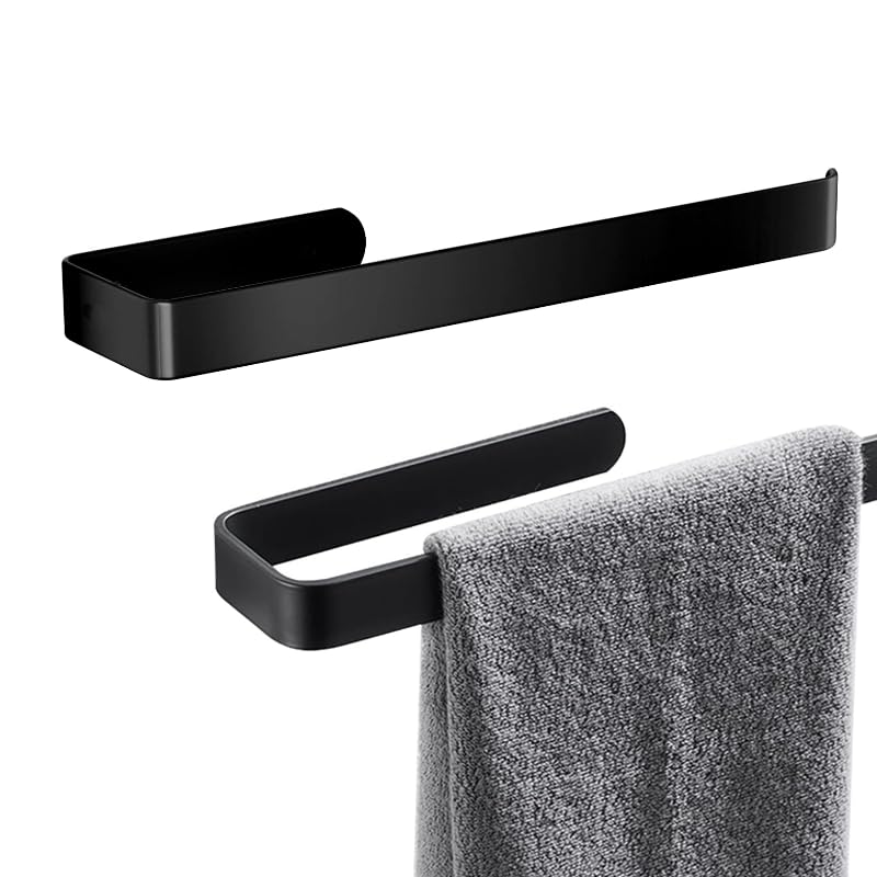 Porte-Serviettes Auto-Adhésif 40 Cm En Acier Inoxydable 304 - Fixation Sans Perçage, Forte Adhérence, Pour Salle De Bain
