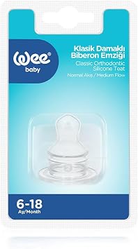 Wee Baby Silicone Baby Bottle Pacifier with Palate Normal Flow No:2