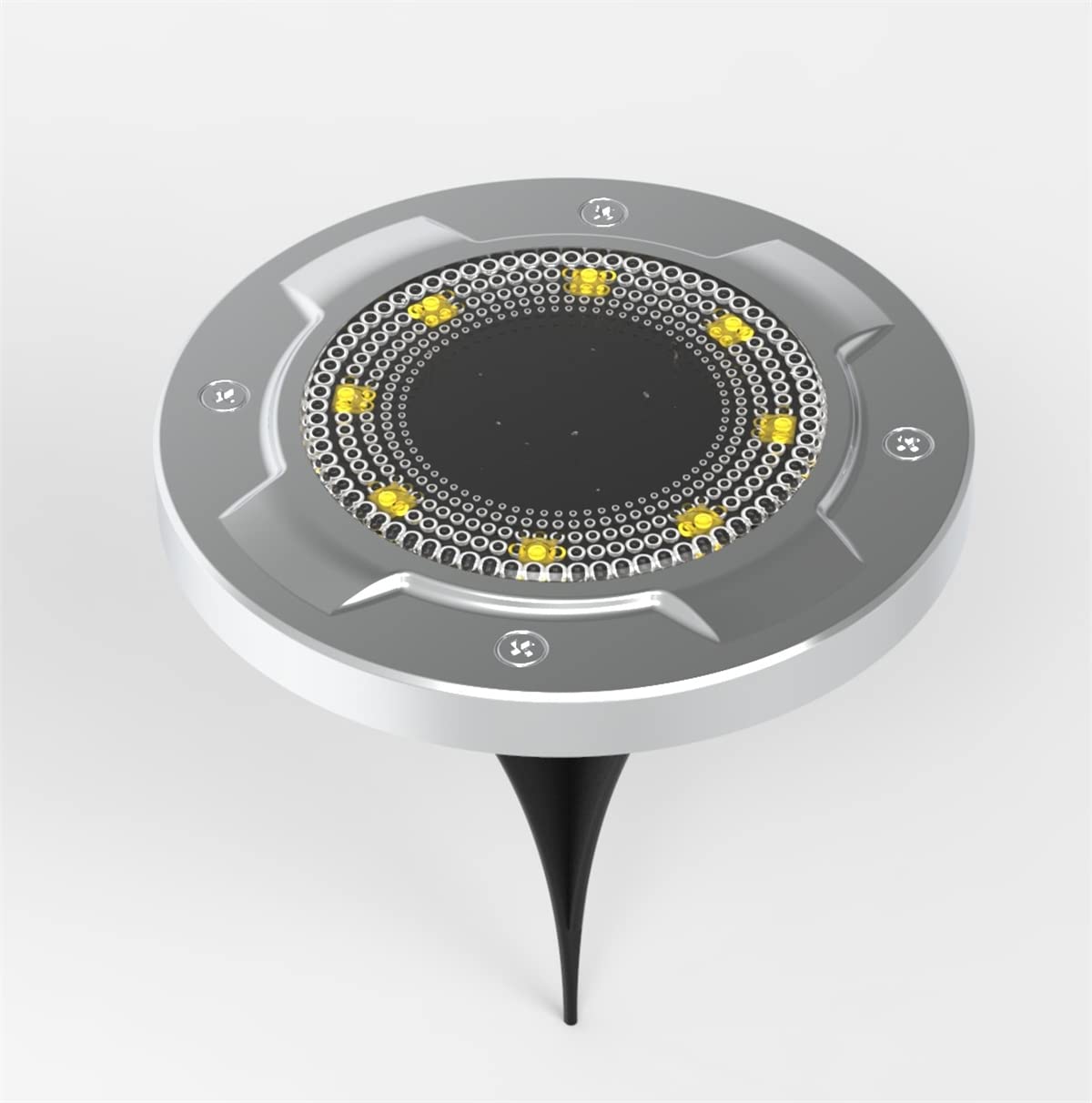 Lampes solaires d'extérieur à LED pour Jardin, allée de Paysage étanche du crépuscule à l'aube, éclairage de Sol de terrasse, Piquet croisé pour Une Installation Facile dans Le Sol