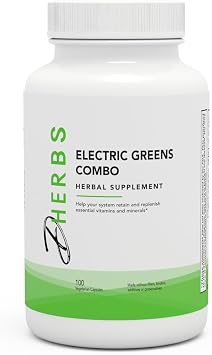 Dherbs Electric Greens Combo, 100-Count Bottle