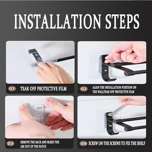 Solution gain de place pour serviettes sans percer les murs de douche - 5
