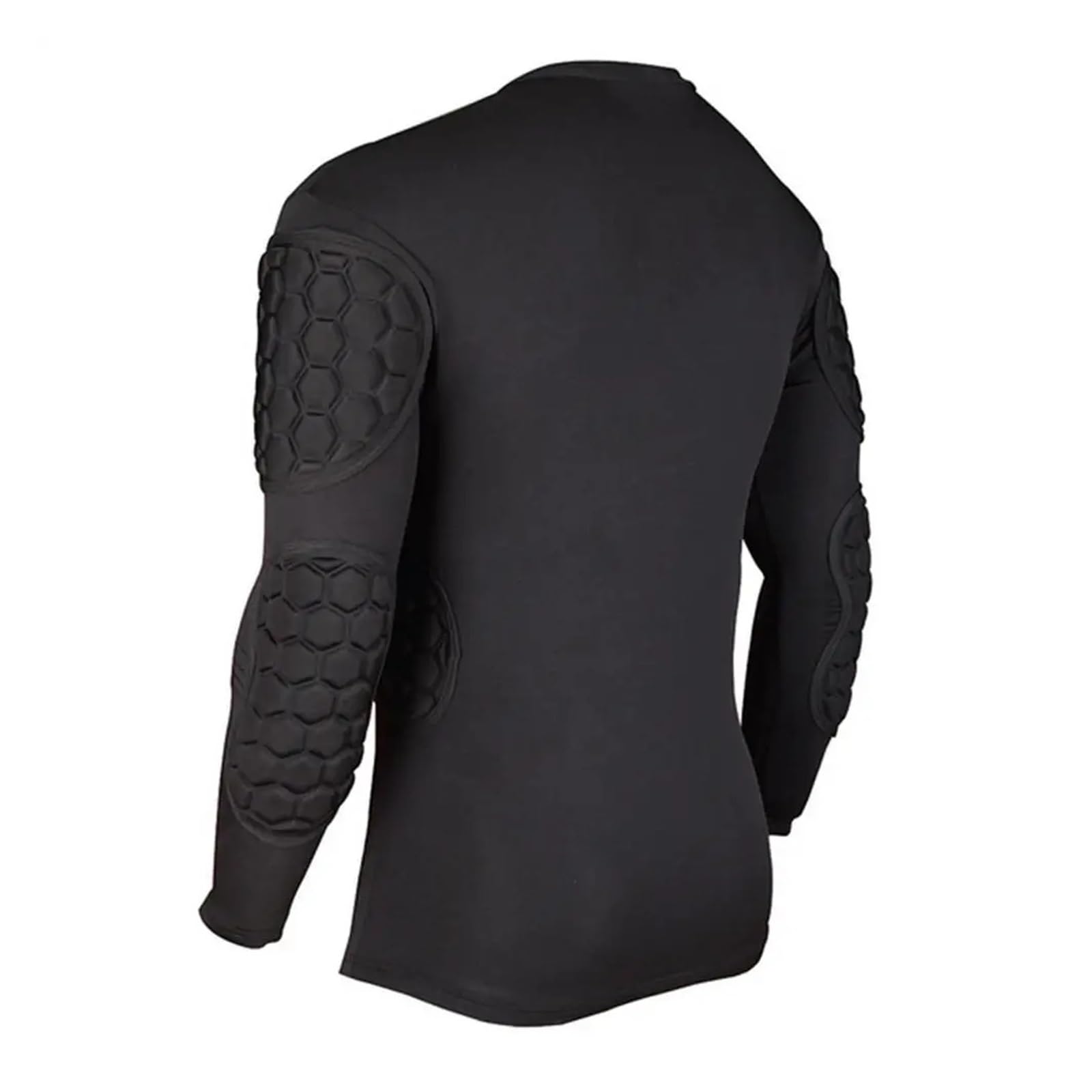 Maillot de Football rembourré Maillot de Gardien But Rugby Professionnel, Uniforme avec Protections épaisses en Mousse EVA aux Coudes et Genoux, Pantalon Protection