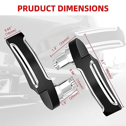 Amazicha Cover de Pestillo para Alforja con Kit Elevador para Harley Davidson Touring Road King, Street Glide, Electra Glide, Road Glide, Ultra Limited 2014-2024 miniatura 3