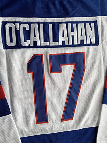1980 Olympic Team Hockey 17 Jack O'callahan 21 Mike Eruzione 30 Jim Craig Miracle On Ice Hockey Jersey (17 Jack O'callahan White, X-Large) #TOP3