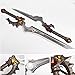 Sword fort Carbon Steel Shalamayne Sword Real Metal,Handmade Katana Replica Game Cosplay Props,Varian Wrynn'sSword