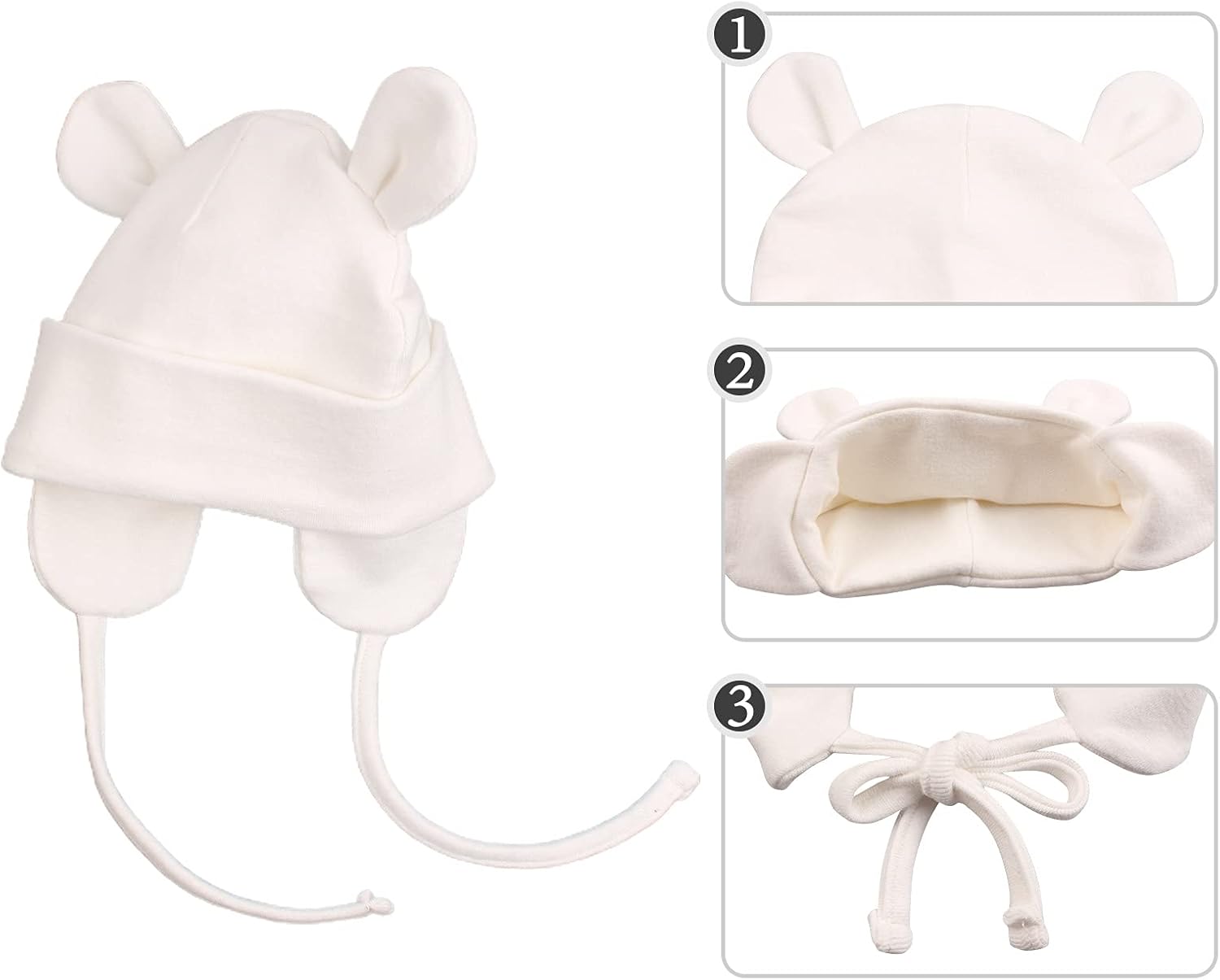 JANGANNSA Winter Baby Newborn Hat Cotton Baby Boy Beanie Autumn Infant Girls Hats New Born Hospital Bonnet - Image 4