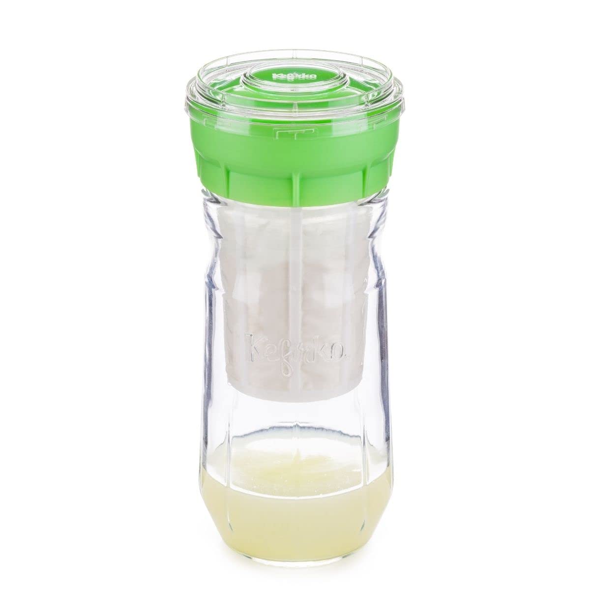 Kefirko Cheese Maker 1,4l - Set per Preparare Il Formaggio Di Kefir In Casa - verde
