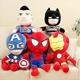 FEDR New Simulation Avengers Spider-Man Captain America Superman Plush Doll Toy Children's Plush Doll Toy Birthday Gift