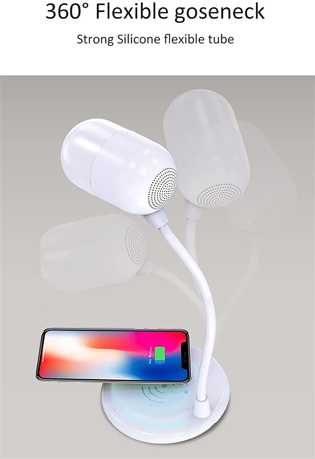 Lampa Biurkowa, Lampka Nocna Lampa Biurkowa Led Głośnik USB Ściemnianie Sypialnia Lampki Biurkowe Lampka Do Czytania Nocna Lampa Stołowa do Biura(Grün)