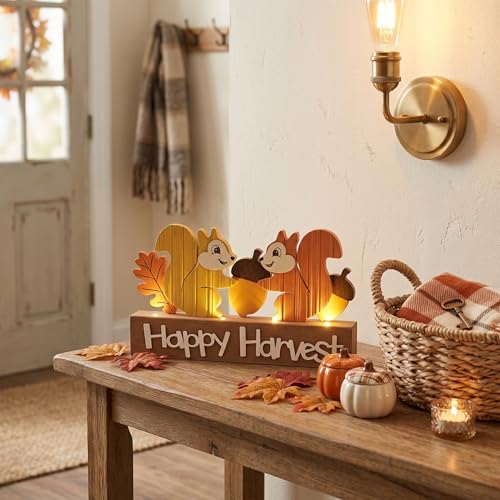 Valery Madelyn Fall Decorations for Home with LED Lights, 12 Inch - image 8
