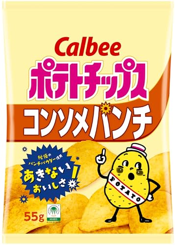 カルビー ポテトチップスコンソメパンチ 55g×16袋のサムネイル