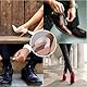 VEOIRXU 4 Paar Silikon Fersenschuhpolster Silikon-Fersenaufkleber Nicht-rutschfeste Fersenaufkleber, Heel Protector Pads, Fersenpolster für High Heels, Weich und Bequem, Verhindert Reibungsblasen