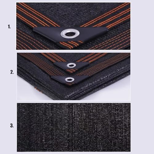 Black Sunblock Shading Net for Patio Garden with 60 75% Shade Greenhouse Sun Shade Sail Outdoor Sunblock Shade Cloth Net 8×15m/26.2×49ft