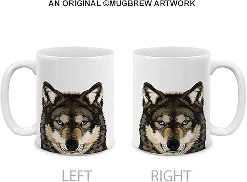 Vista 27 de MUGBREW Taza de té de cerámica de la taza de café de la llama del animal lindo, 11 OZ Alpaca,Bisonte de búfalo americano,Aves frailecillo