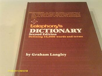 Hardcover Telephony's Dictionary Book