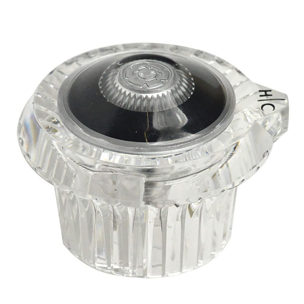 Thrifco 4401564 Moen Multi-Fit Shower Faucet Handle (Clear Acrylic  
