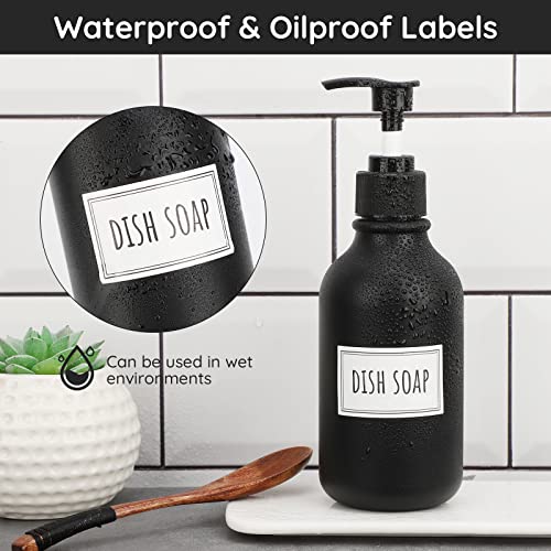 Image of Segbeauty Waterproof Labels for Bottles, 36PCS Laundry Labels Bathroom Labels for Organizing, Self-Adhesive Removable Cleaning Label Soap Stickers for Bathroom Kitchen Laundry House Organization