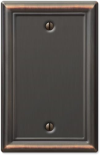 Amerelle 149BDB Chelsea - Placa de pared, 1 en blanco, bronce envejecido