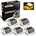 Partsam 5pcs 17 LED Clear Lens Amber Cab Marker Top Roof Running Truck Cab Light Waterproof Top Reflective Lights Compatible with Peterbilt/Kenworth/Freightliner/Mack/Volvo