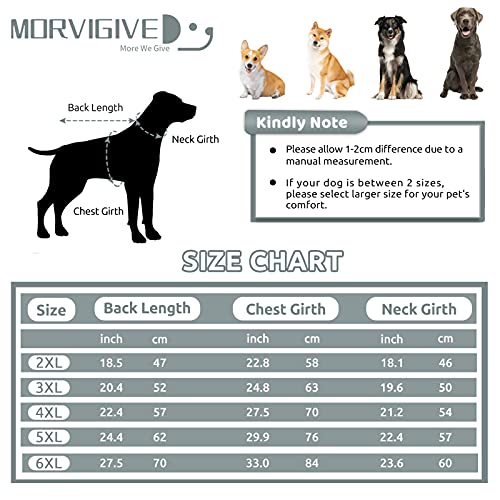 Morvigive Reflective Dog Winter Jackets, Waterproof Windproof Cold Weather Dog Coats With Harness & Furry Collar, Thick Cotton Padded Pet Warm Vest Outdoor Sports Jacket Apparel For Medium Large Dogs #TOP5