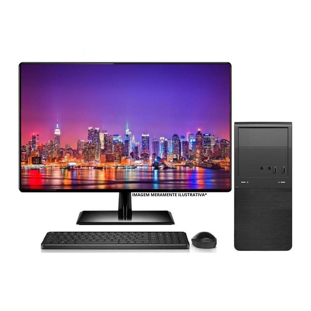 Computador Completo com Monitor 23', Intel Core i3, 16GB RAM DDR3