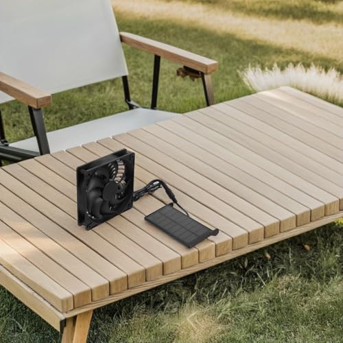 Ventilador solar para gallinero con panel de 3w extractor de aire mini 7