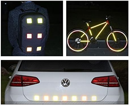 3M Reflective Diamond Grade DG3 Hi-Vis Waterproof Stickers Multi-Color Pack - 12 pcs 1.18in x 3.25in (3cm x 8cm)