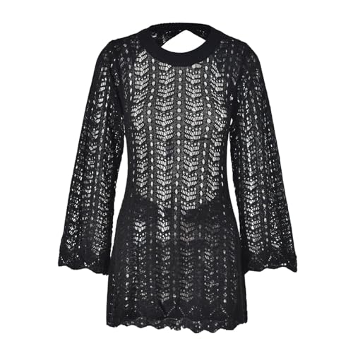 Vestido playero mini holgado para cubrir el bikini cómodamente 4