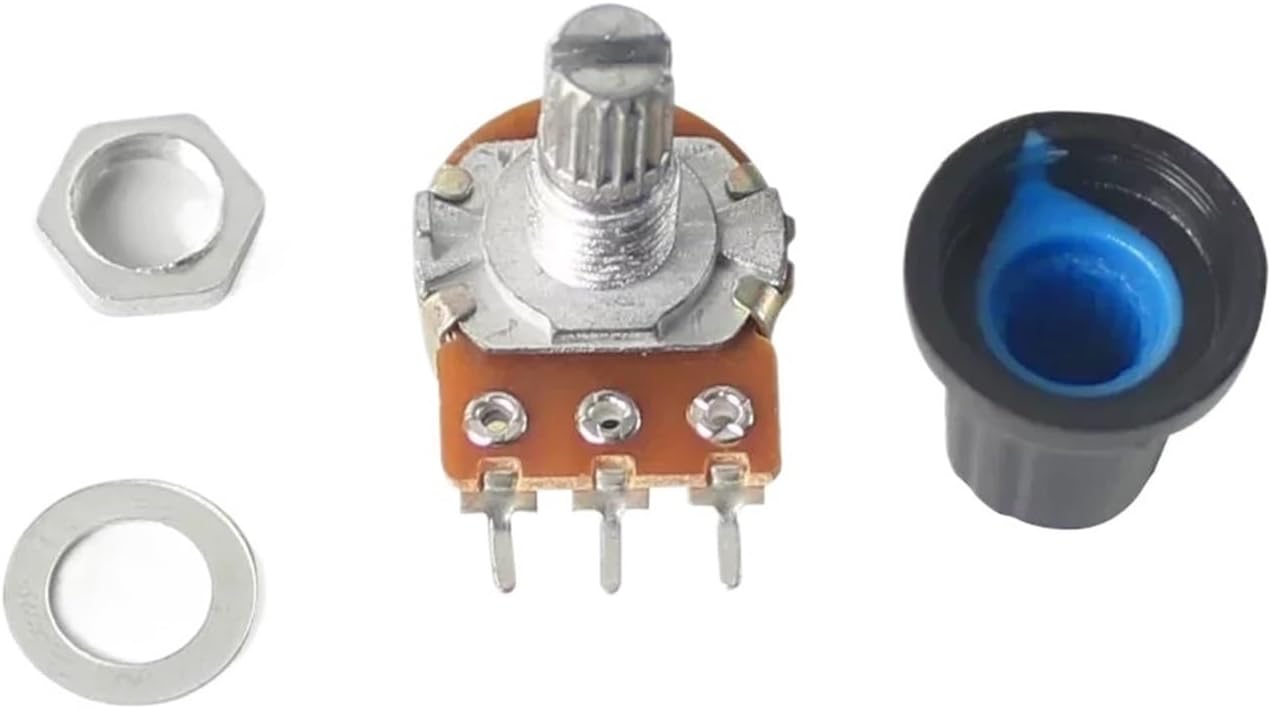 10個/ボックス WH148 リニアポテンショメーター 15mm 3ピン 1K 2K 5K 10K 20K 50K 100K 250